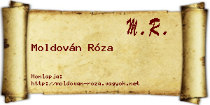 Moldován Róza névjegykártya