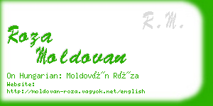roza moldovan business card